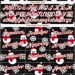 Custom Black Red-White Christmas 3D Performance T-Shirt