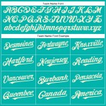 Custom Aqua Cream Authentic Baseball Jersey